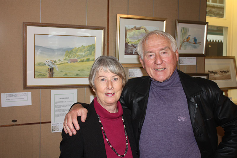 Ruth Baker Walton and Producer John Sparks at the Solo Exhibition 2011